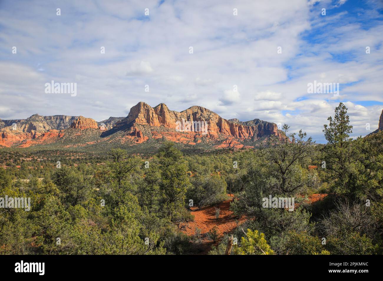 Sedona, Arizona, Stati Uniti. Formazioni rocciose rosse di Sedona Foto Stock