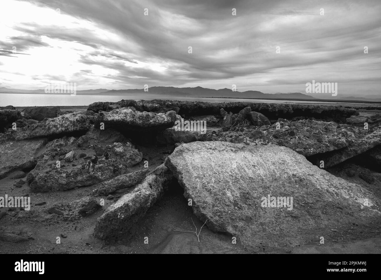 Salton Sea, Imperial Valley, California Foto Stock