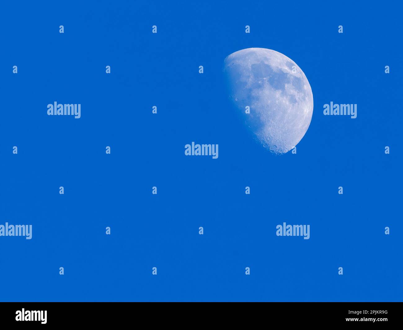 Washington state, First Quarter Moon Foto Stock