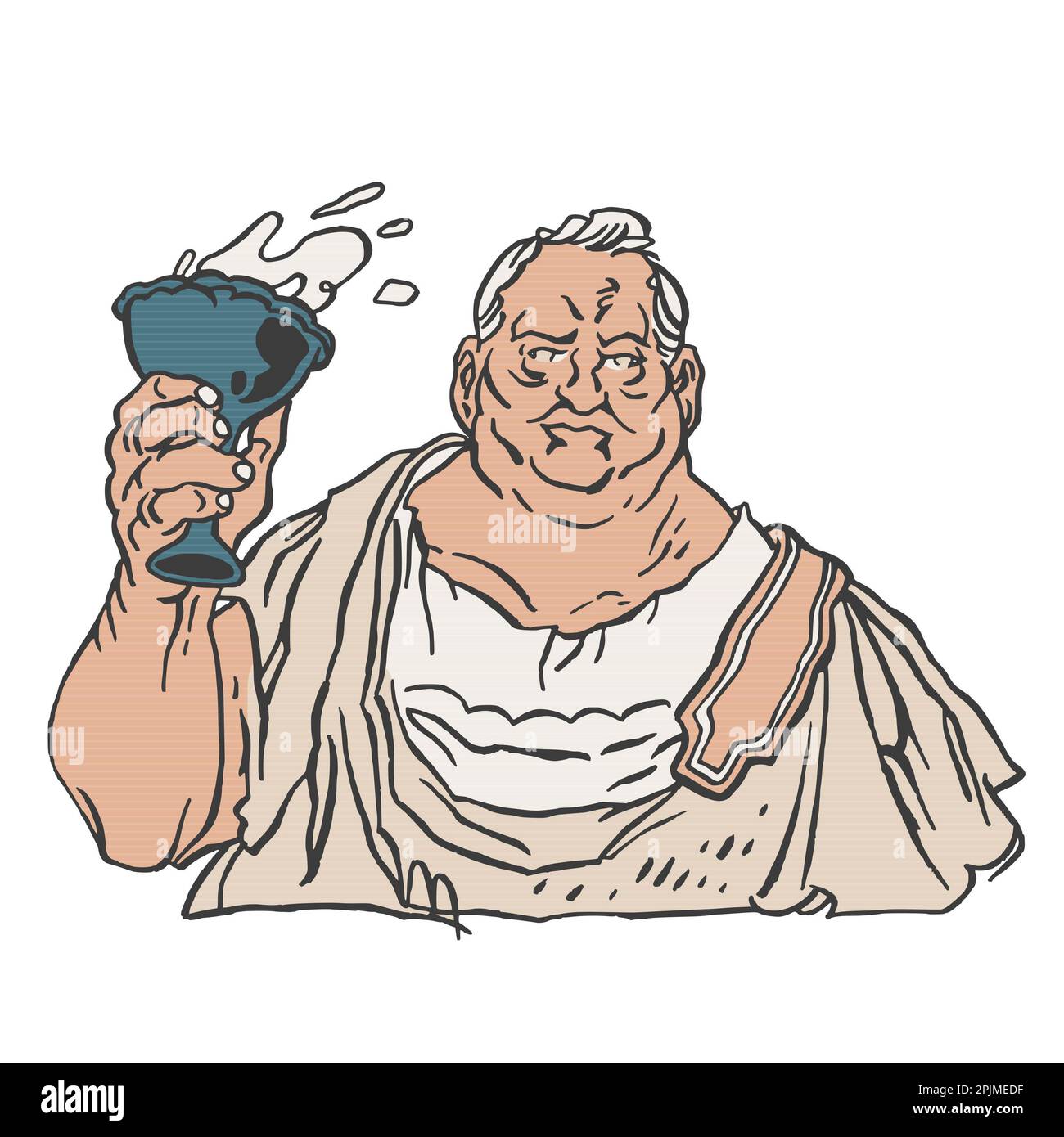 Vitellio 8th Imperatore dell'Impero Romano Foto Stock