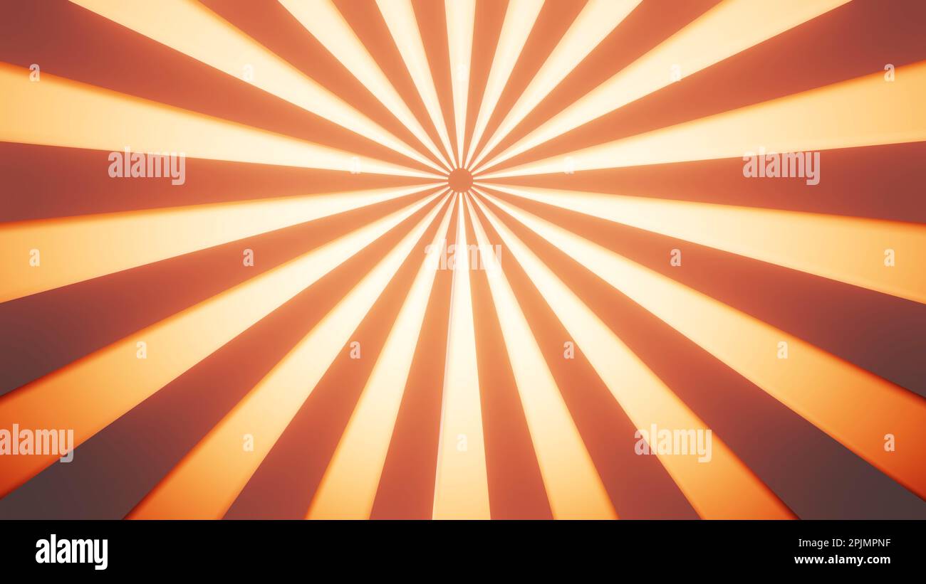 Sfondo retrò con raggi o strisce al centro. Sunburst o il sole burst retro sfondo. Star burst sfondo astratto. Giallo, rosso. Giallo g Foto Stock