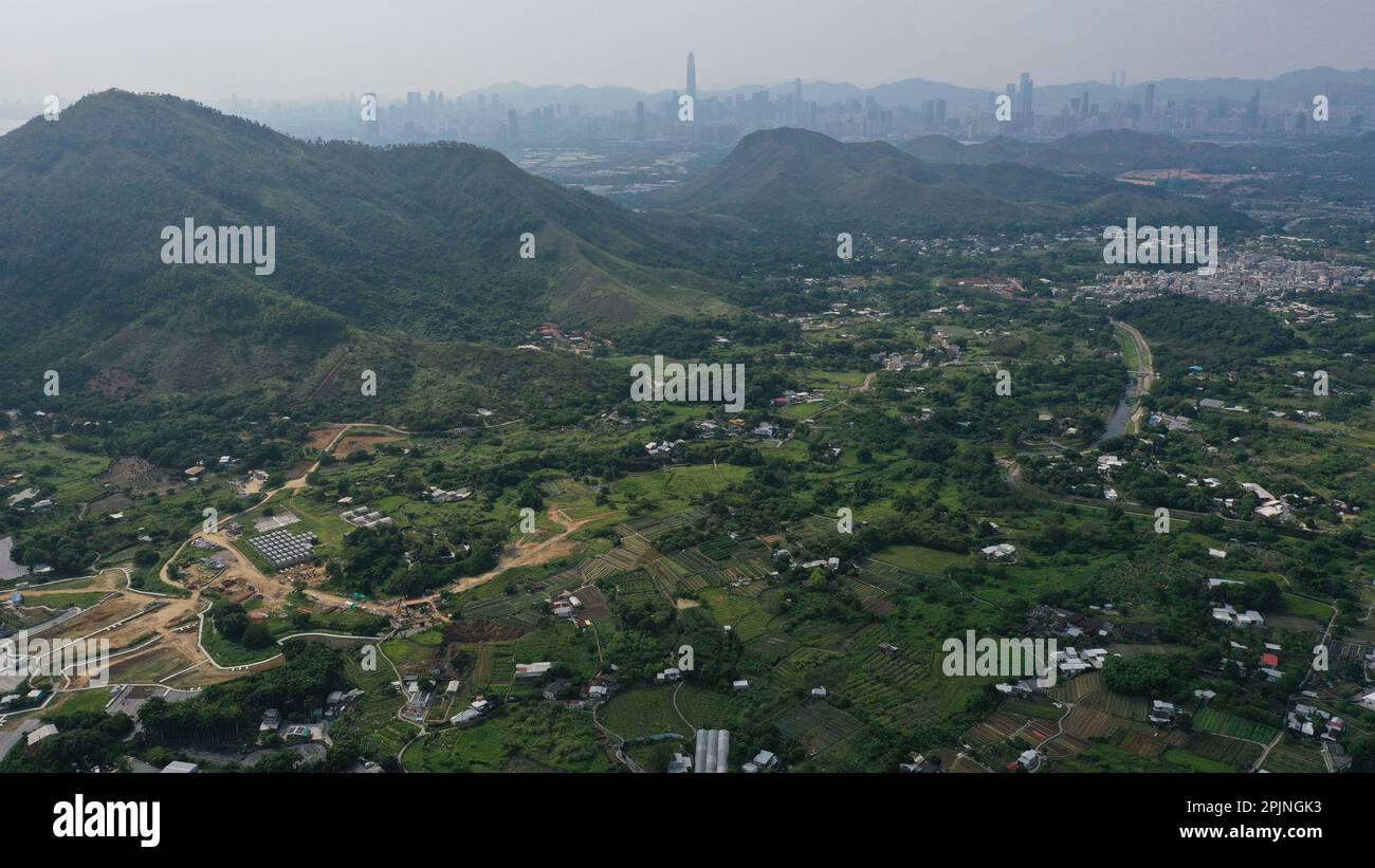 Una vista generale di Kwu Tung. 03MAY22. SCMP / TSE di maggio Foto Stock