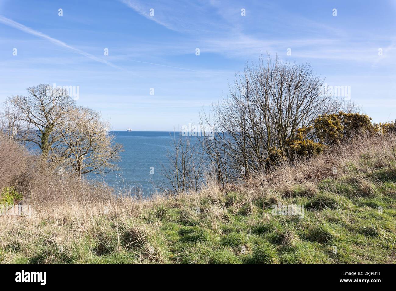 East Wemyss Beach Front, Kirkcaldy Scozia Foto Stock