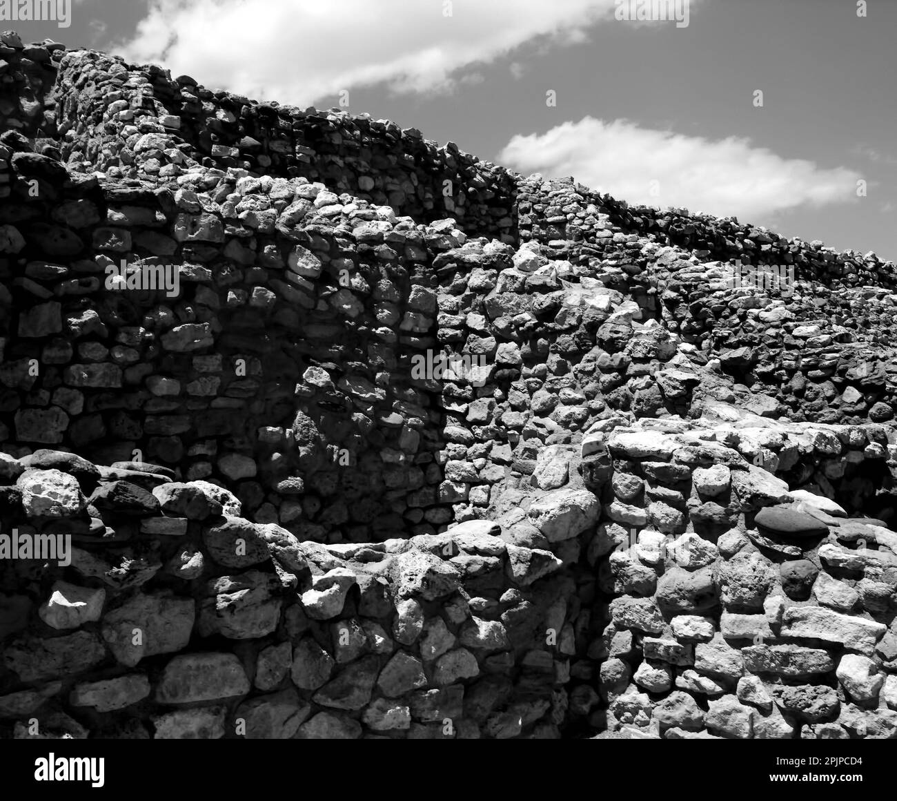 Tuzigoot National Monument pueblo dimora costruita dal popolo Sinagua tra il 1125 e il 1400 in Arizona Foto Stock