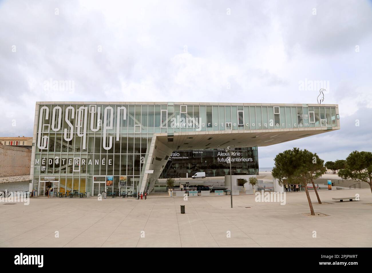 Cosquer Méditerranée e MUCEM, quartiere la Joliette, Marsiglia, Bocche del Rodano, Provenza, Francia, Mar Mediterraneo, Europa Foto Stock