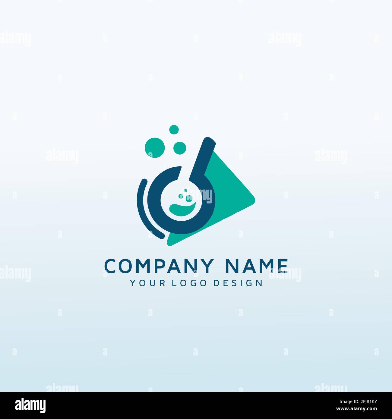 logo per un logo di educazione alla ricerca psicologica Illustrazione Vettoriale