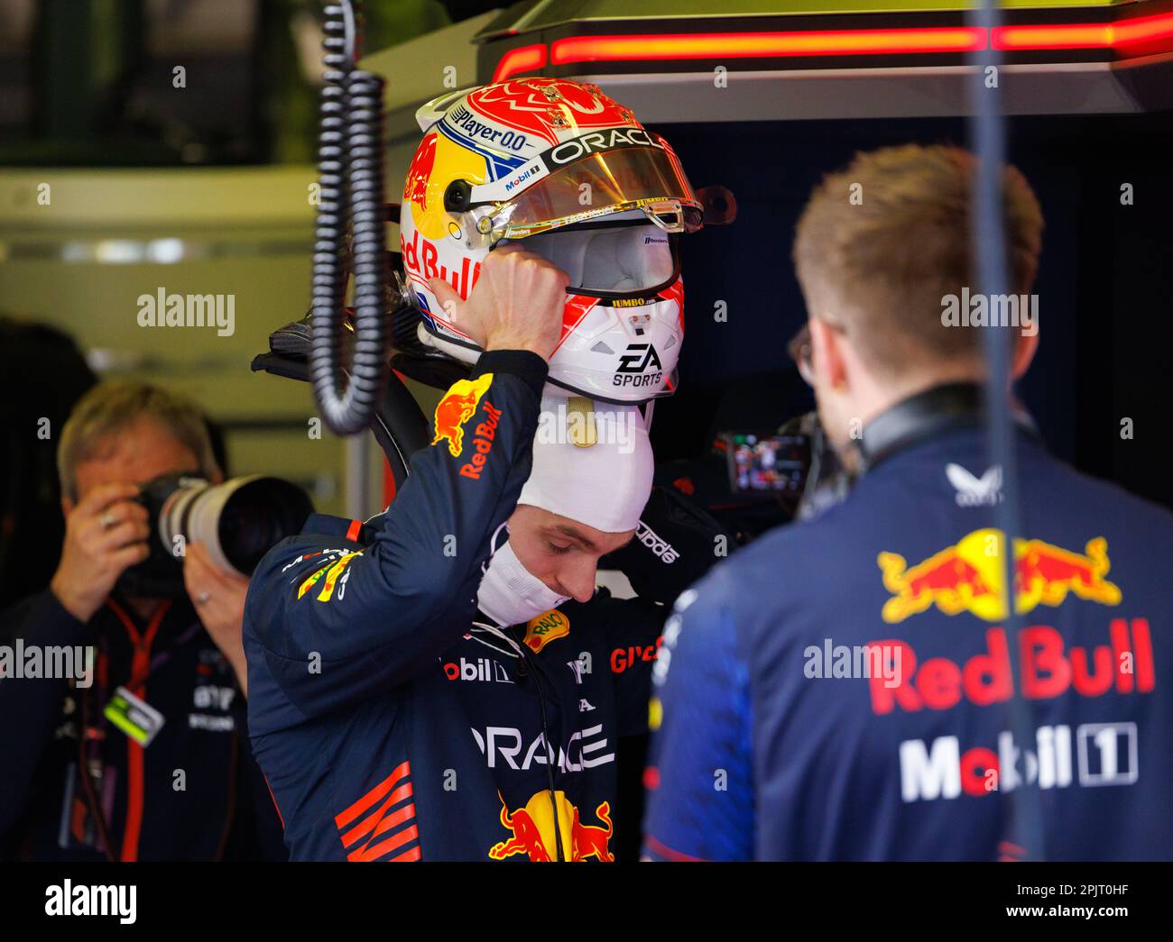 Melbourne, Australia. 02nd Apr, 2023. MELBOURNE, AUSTRALIA, Albert Park Street Circuit, 2 aprile: Max Verstappen (NED) del team Red Bull durante il Gran Premio d'Australia di Formula uno all'Albert Park Street Circuit il 2 aprile 2023. Formula 1 - F1 Motorsport, immagine a pagamento, foto e copyright © PETERSON Mark/ ATP Images (PETERSON Mark/ATP/SPP) Credit: SPP Sport Press Photo. /Alamy Live News Foto Stock