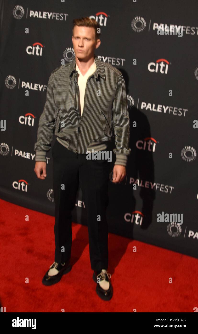 Hollywood, California, USA 3rd Aprile 2023 l'attore Warren Kole partecipa al PaleyFest LA 2023 - 'Yellowjacks' al Dolby Theatre il 3 Aprile 2023 a Hollywood, California, USA. Foto di Barry King/Alamy Live News Foto Stock