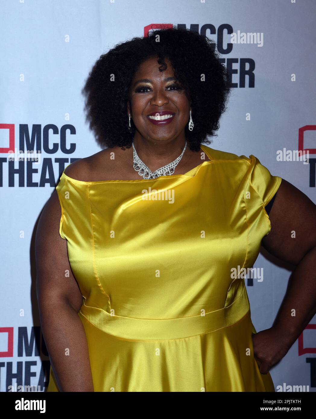 3 aprile 2023, New York, NY, Stati Uniti: 3 aprile 2023, New York, New York, USA: Natasha Yvette Williams partecipa al MCC TheaterÃs Miscast23 alla sala da ballo Hammerstein al Manhattan Center di New York. (Credit Image: © Image Press/PI Press via ZUMA Press Wire) SOLO PER USO EDITORIALE! Non per USO commerciale! Foto Stock