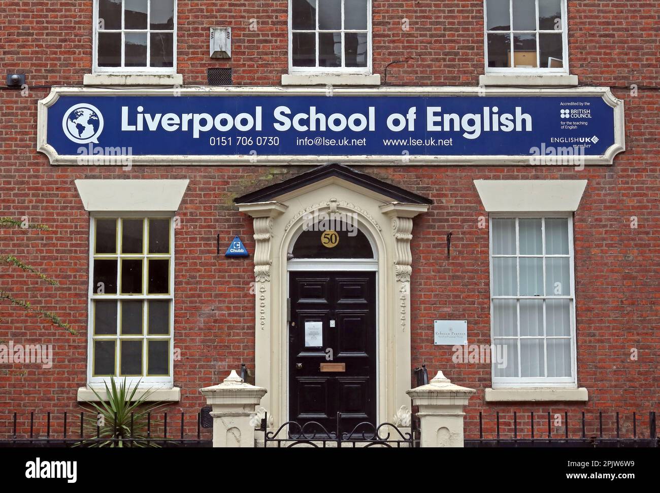 LSE Liverpool School of English, 50-54 Mount Pleasant, Liverpool, Merseyside, Inghilterra, REGNO UNITO, L3 5SD Foto Stock