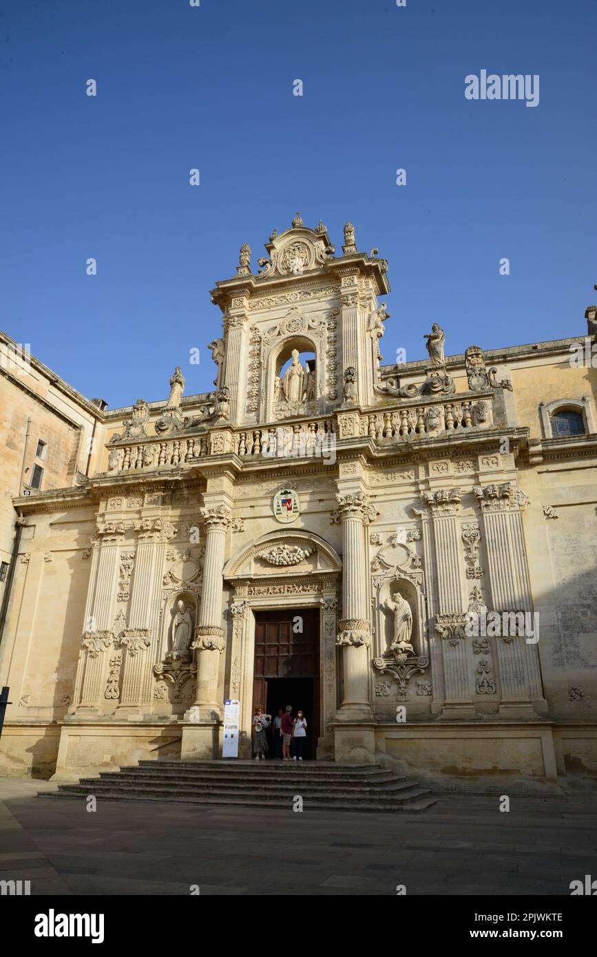 Cattedrale di Lecce, Duomo di Lecce; Cattedrale dell'Assunzione della Vergine, è la cattedrale della città di Lecce in Puglia, dedicata alla A Foto Stock