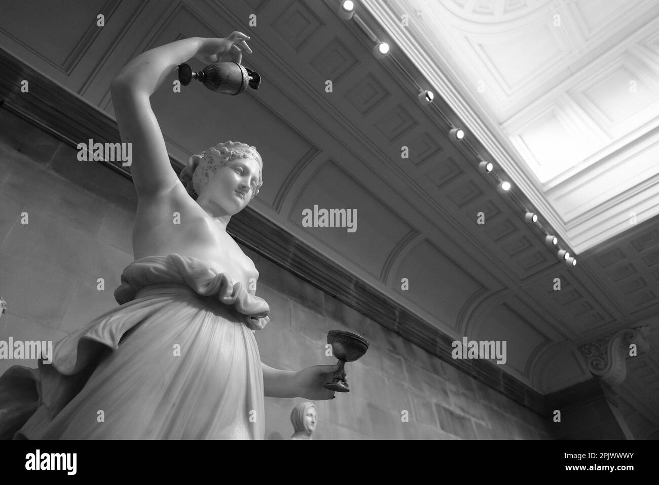 Scultura Statua Figurehead Chatsworth House Derbyshire Foto Stock