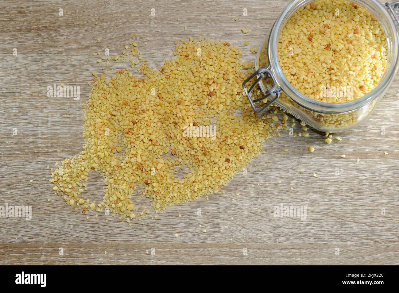 La fregola sarda è una forma di pasta di grano, a forma di palla. Foto Stock