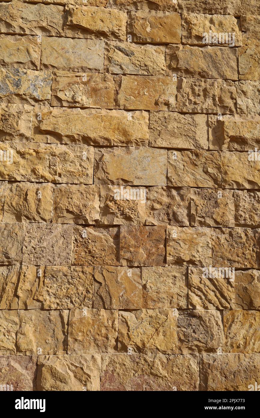 Struttura di parete in pietra - materiale naturale Foto Stock