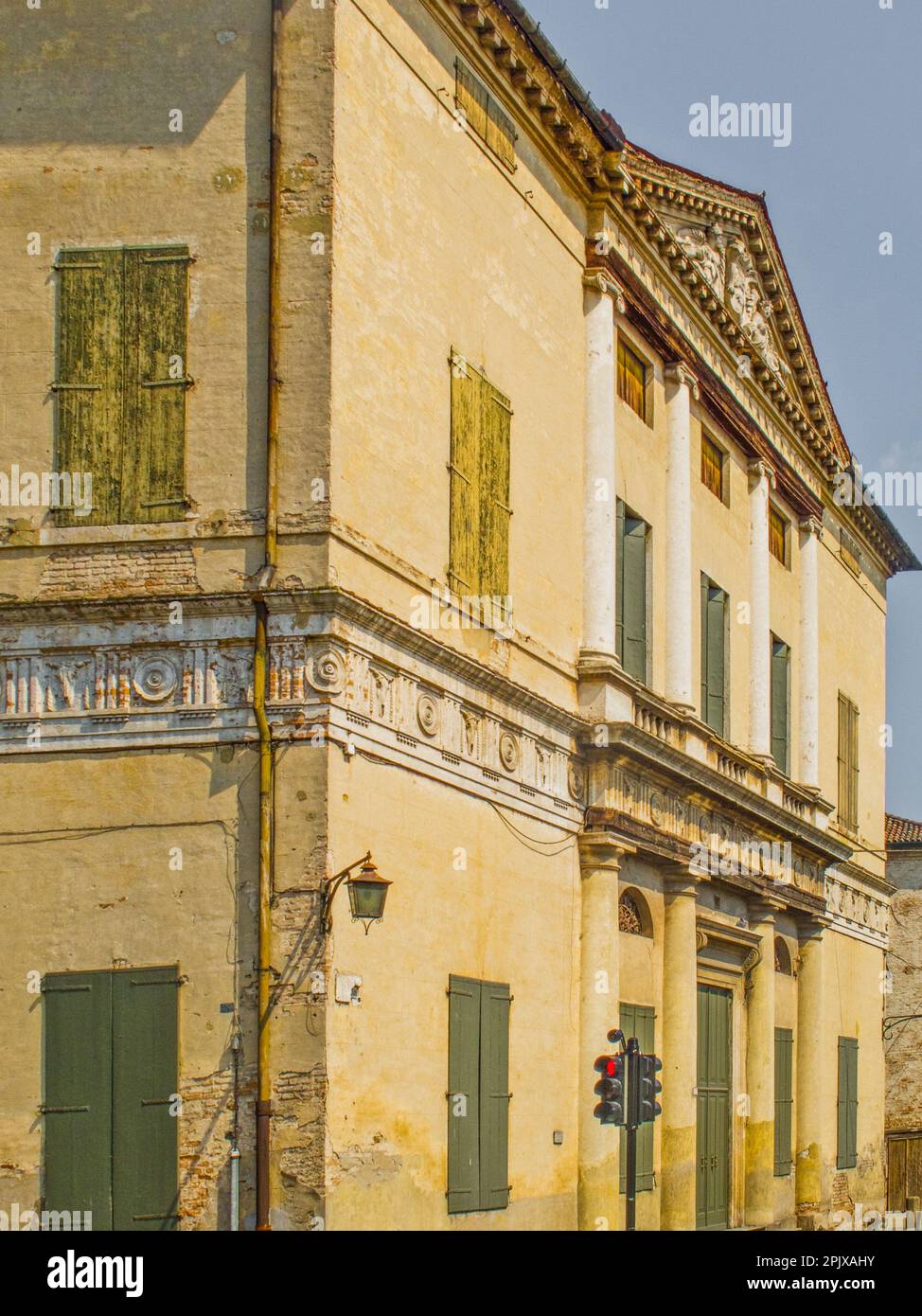 Villa Pisani, Montagnana. Veneto, Italia. Andrea Palladio, 1553-1555. Foto Stock