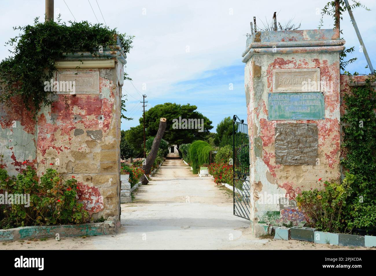 Pianosa, un'isola dell'Arcipelago Toscano, sede di una prigione fino al 2011, oggi una Riserva Naturale accoglie un massimo di 250 visitatori al giorno. Pianosa; T Foto Stock