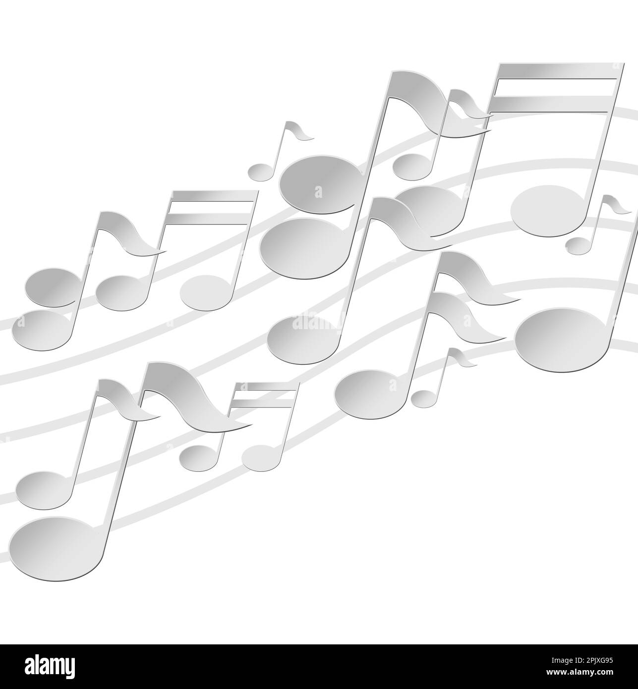 Note Musicali Bianche Sul Nero Illustrazione Vettoriale - Illustrazione di gioia, estratto: 3077762