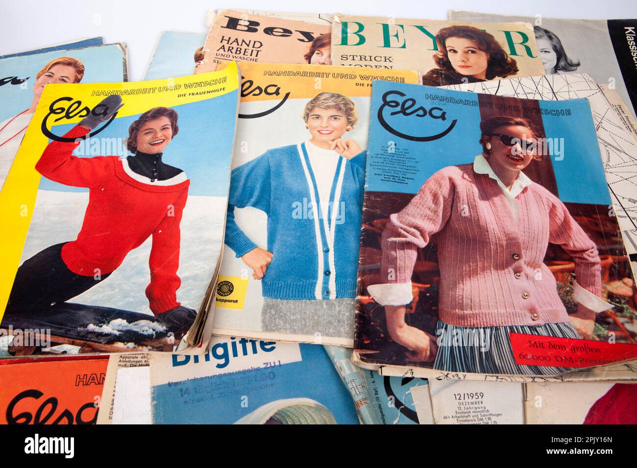 Vecchie riviste di moda, 50s anni, Germania, Europa Foto Stock
