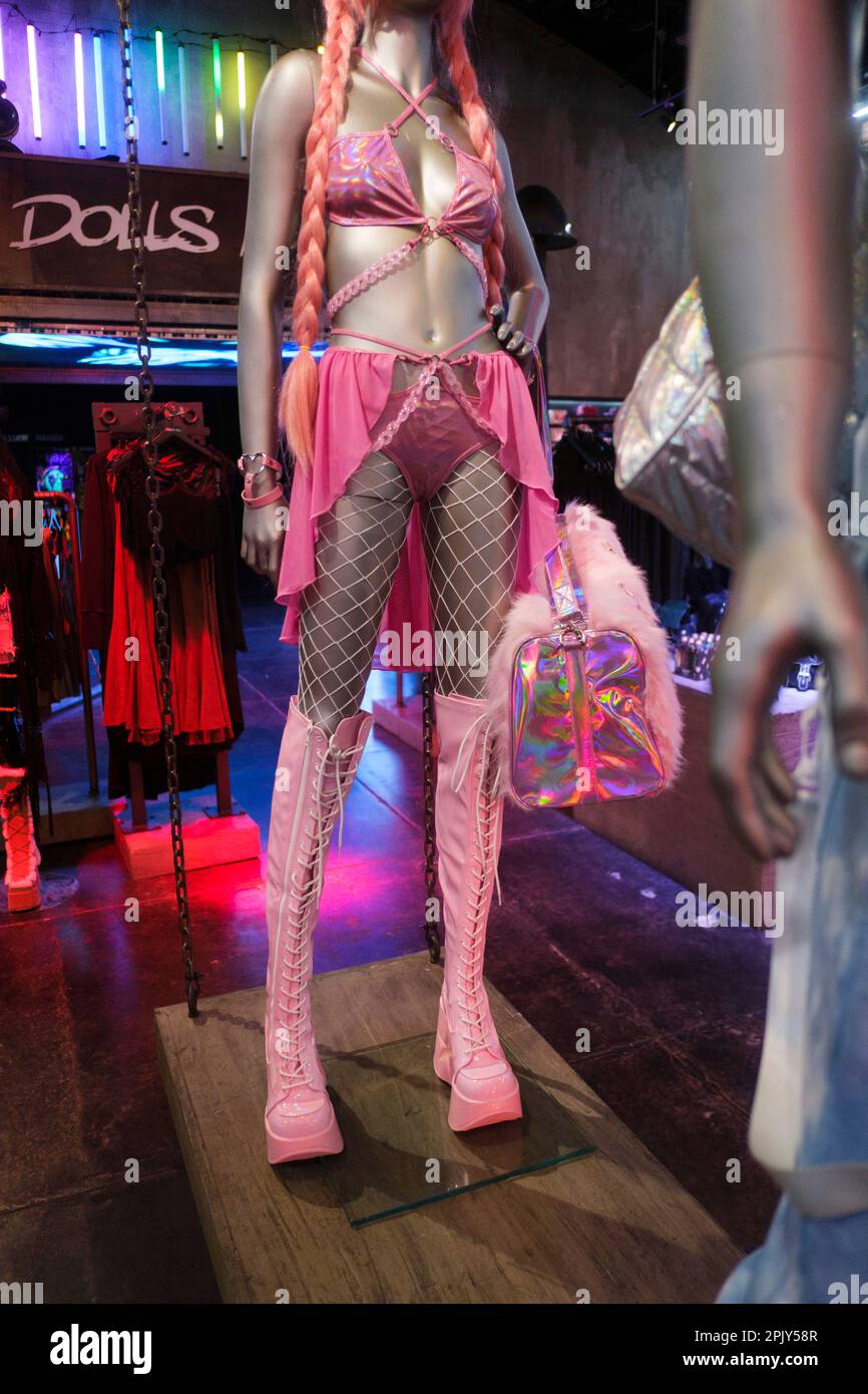 Dolls Kill Store, Fairfax Avenue. Los Angeles, California, Stati Uniti d'America Foto Stock