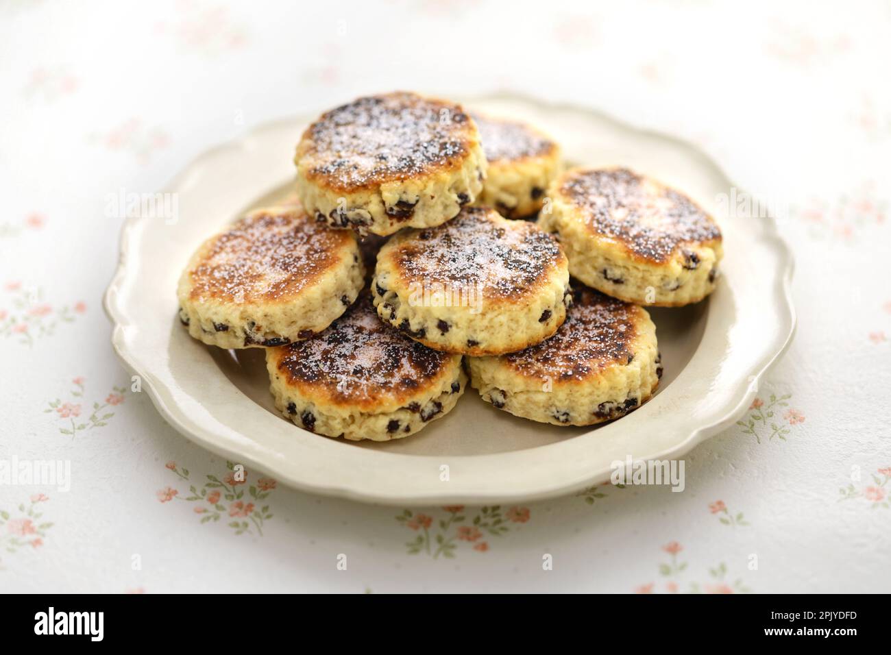 Torte gallesi fatte in casa ( bakestones ) Foto Stock