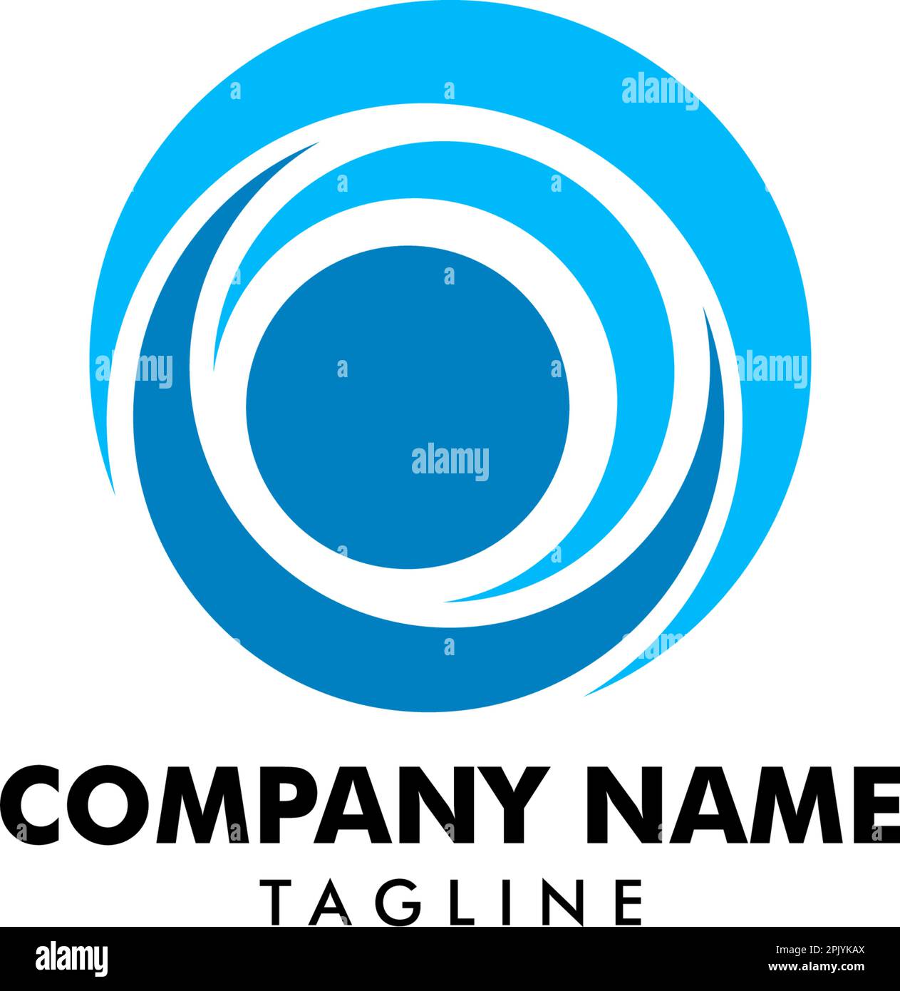 Modello di disegno del logo della gente con cerchio Illustrazione Vettoriale