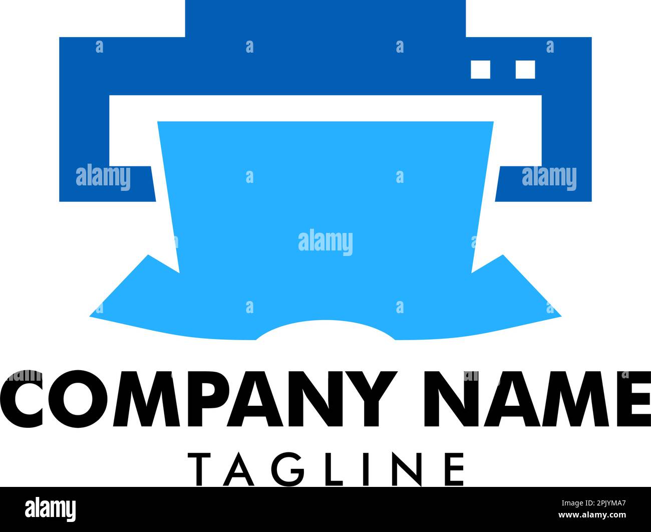 Stampa modello logo modello Vector Illustrazione Vettoriale