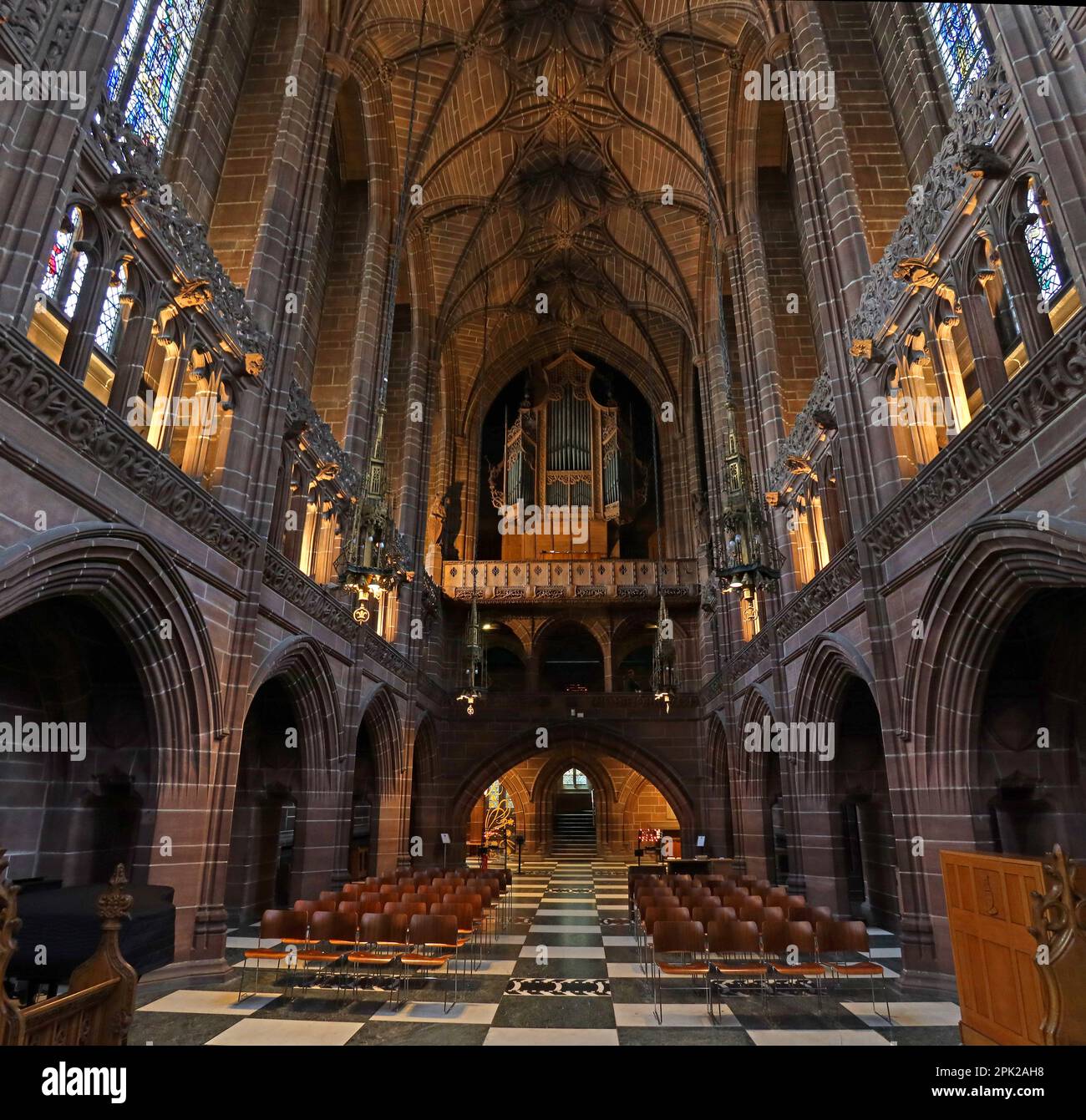 Scotts Lady Chapel, Liverpool Anglican Cathedral, St James' Mount, Liverpool, Merseyside, INGHILTERRA, REGNO UNITO, L1 7AZ Foto Stock