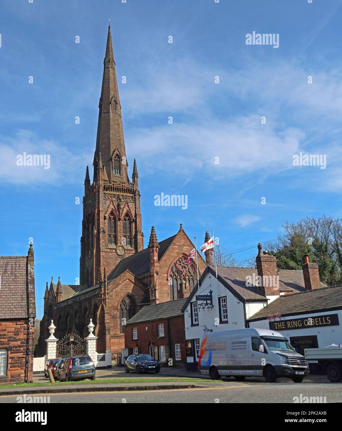 Chiesa parrocchiale di St Elphins, 129 Church Street, Warrington, Cheshire, Inghilterra, REGNO UNITO, WA1 2TL Foto Stock