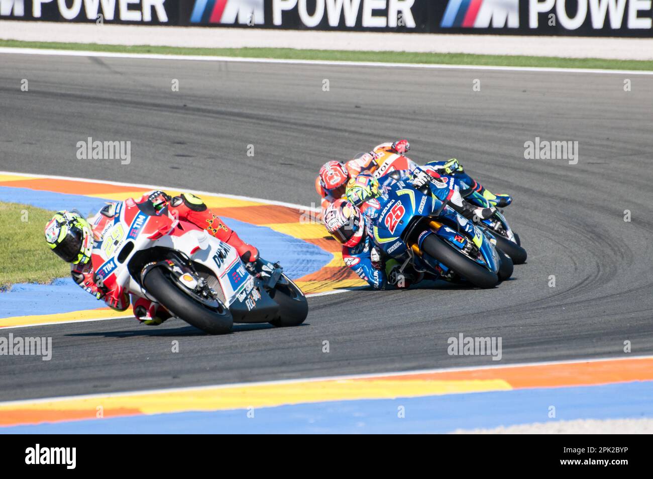 Moto GP 2016, Valencia, Spagna, circuito Ricardo Tormo. Credits: Andrea Pinna Foto Stock