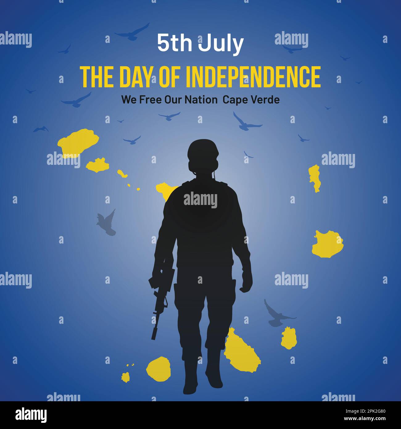 Mappa della repubblica di capo verde Immagini Vettoriali Stock Alamy