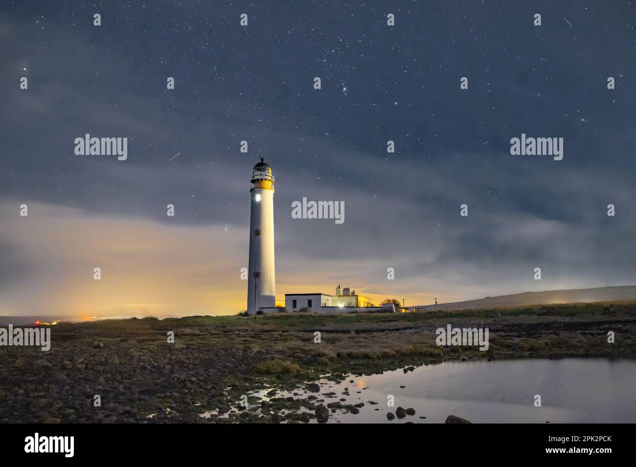 Stalle luce casa (Scozia) Foto Stock