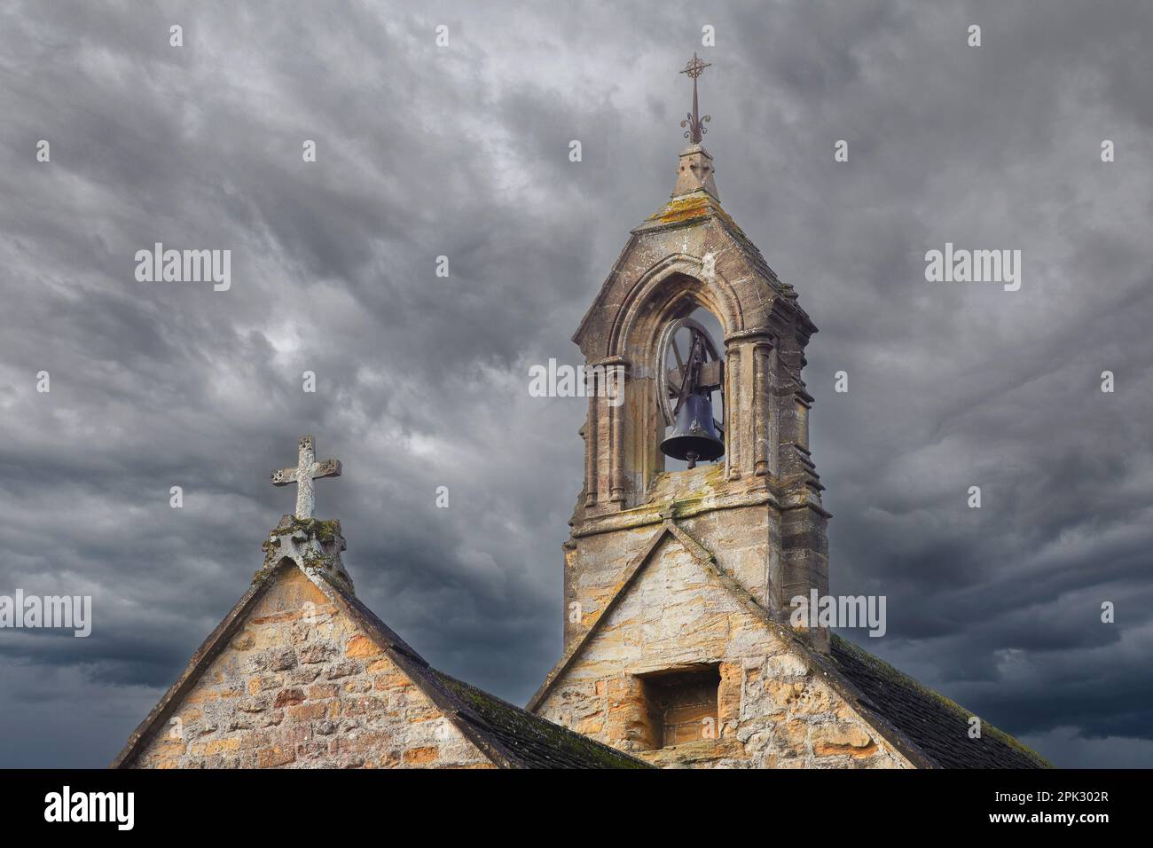 Cappella di San Giovanni campana Sherborne Foto Stock