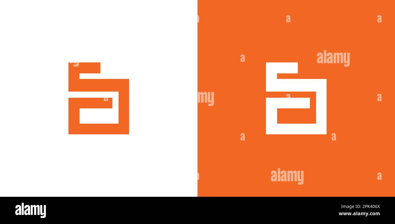 Design semplice e moderno con logo SC Illustrazione Vettoriale