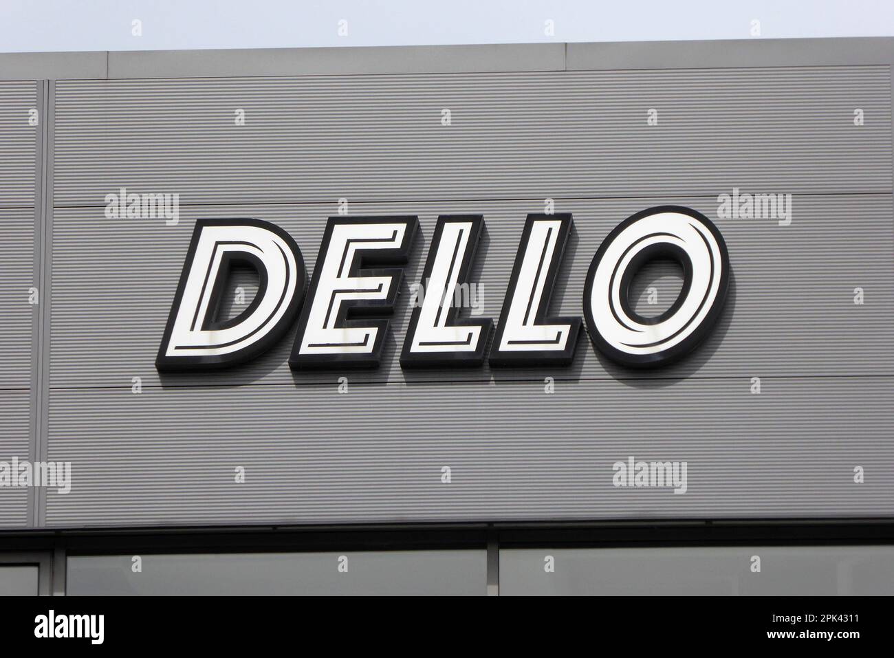 Dello / Autohaus / Schriftzug / Logo Foto Stock