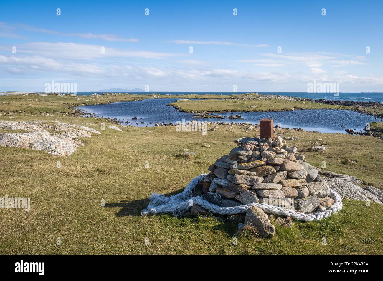 RSPB Scozia Balranald. Questa splendida riserva hebrideana ha spiagge sabbiose, litorale roccioso, paludi e dune di sabbia con una meravigliosa fauna selvatica Foto Stock