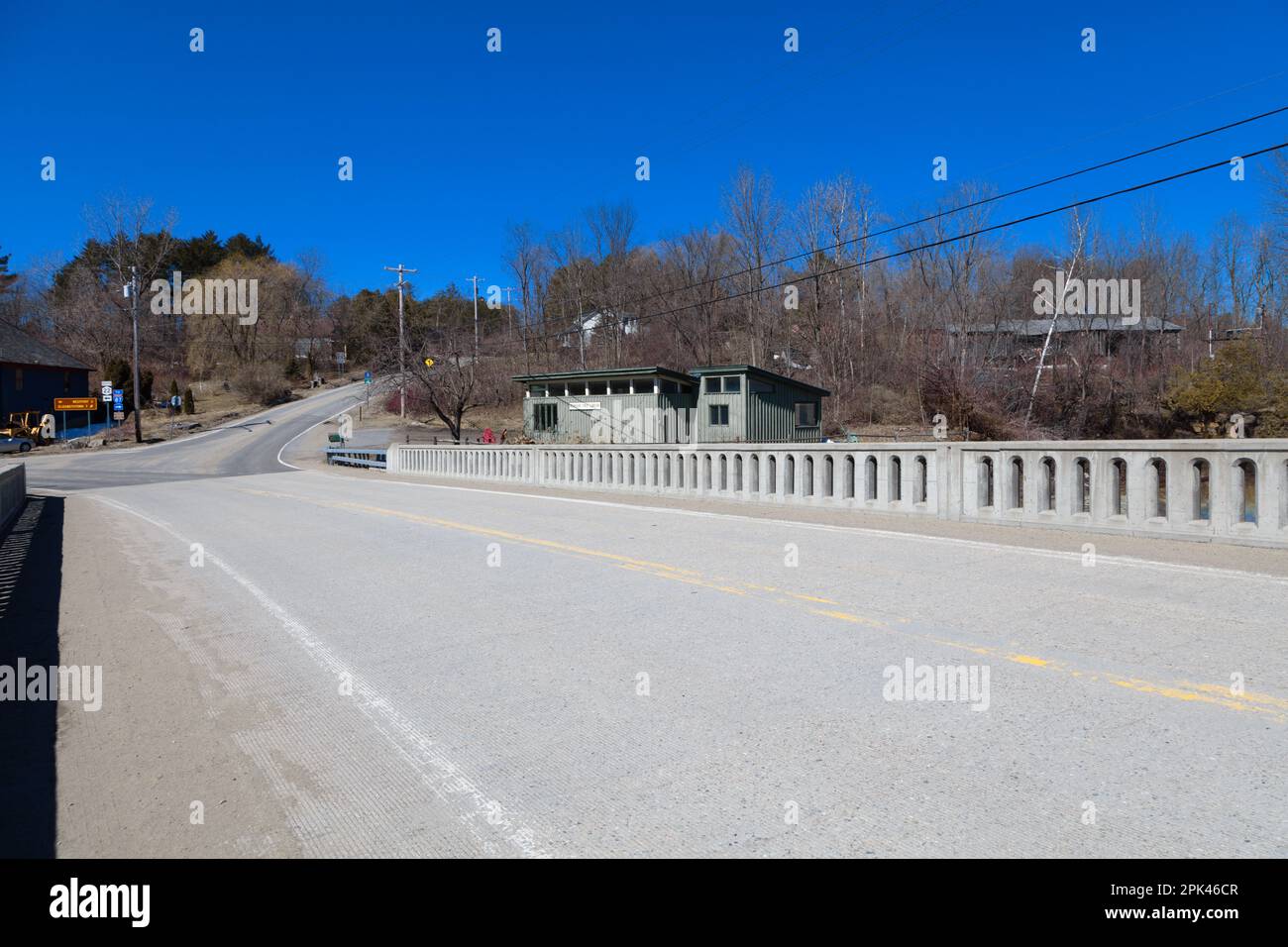 Wadhams Free Library a Essex New York Foto Stock