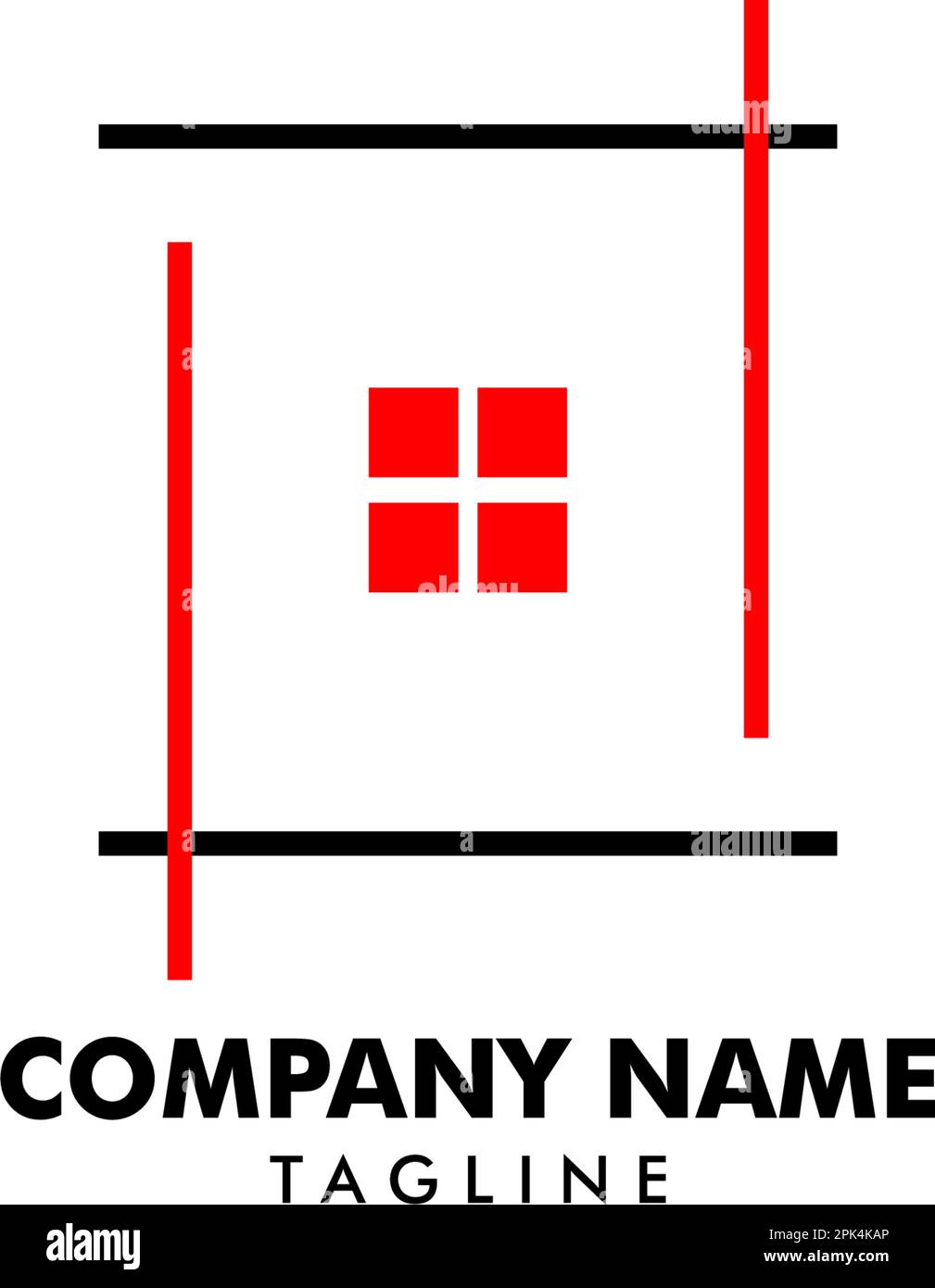 Design del logo immobiliare, immobiliare e edilizio Illustrazione Vettoriale