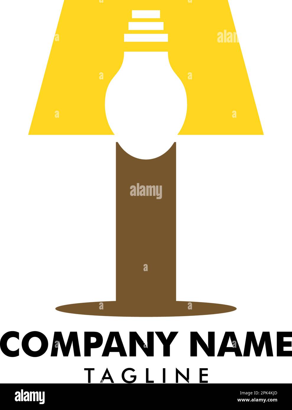 Modello logo elemento vettoriale icona lampada notturna Illustrazione Vettoriale