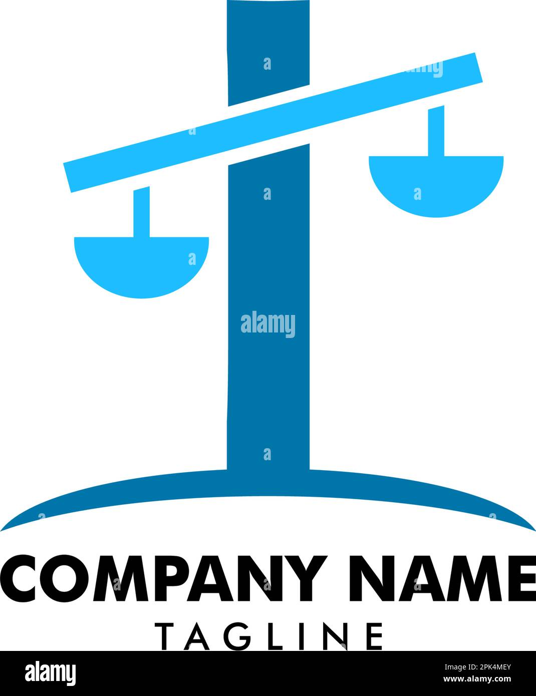 Vettore di disegno modello di logo dello studio legale Illustrazione Vettoriale