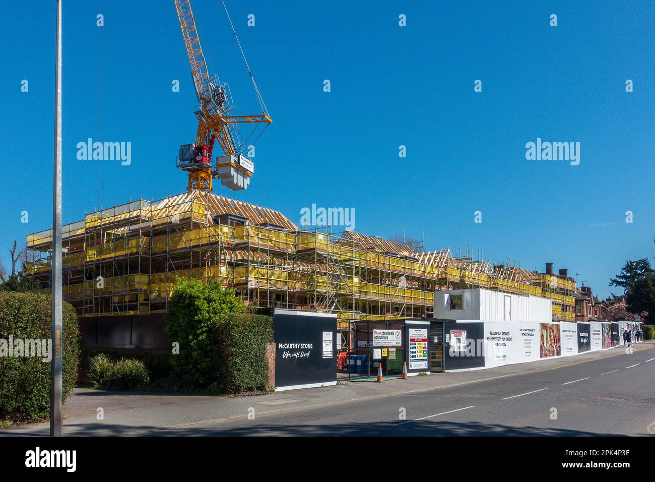 McCarthy Stone, sviluppo, Eastry House, 35-41 New dover Road, Canterbury, Kent, CT1 3AT, costruzione, a, Aprile, 2023, Foto Stock