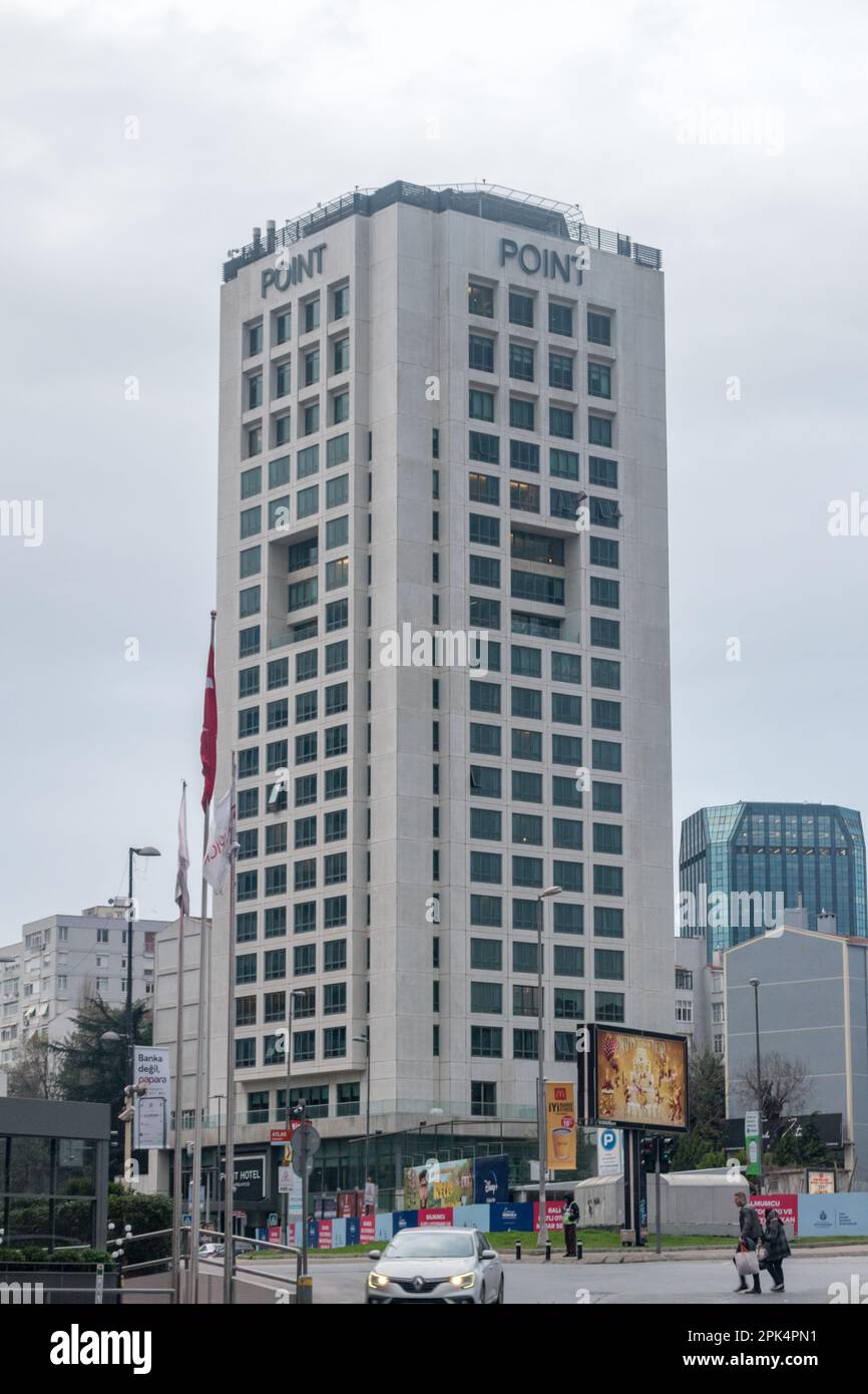 Istanbul, Turchia - 11 dicembre 2022: Point Hotel Barbaros, hotel di lusso a 5 stelle. Foto Stock