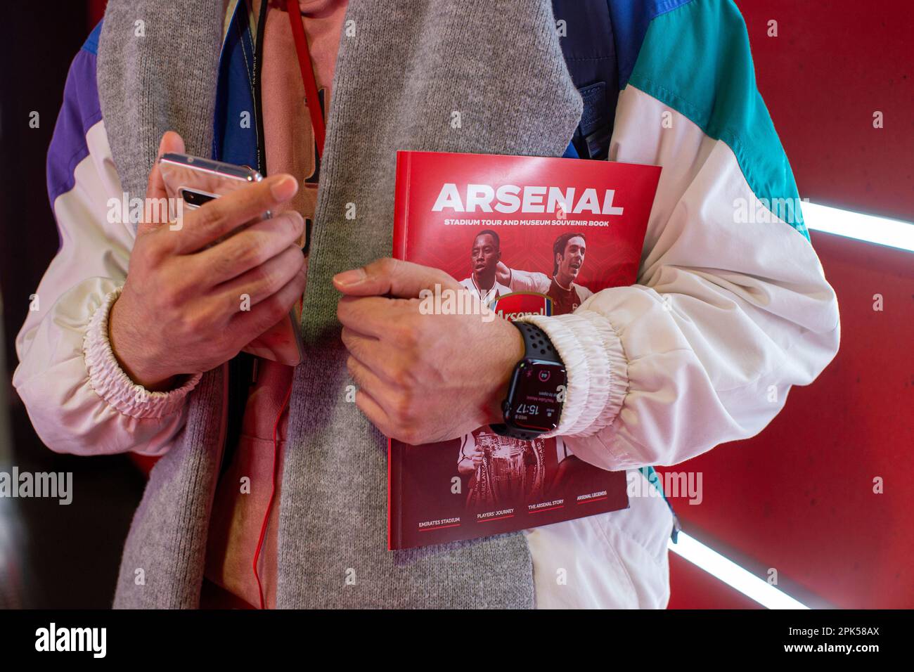 HIGHBURY, LONDRA, INGHILTERRA - Tour dello stadio Arsenal Emirates a Londra, Regno Unito Foto Stock