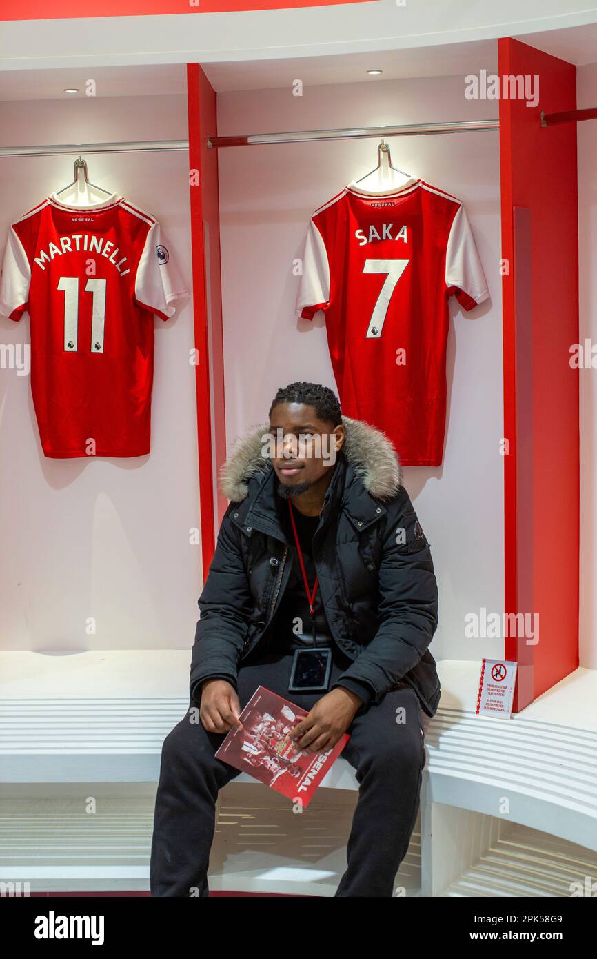 HIGHBURY, LONDRA, INGHILTERRA - Tour dello stadio Arsenal Emirates a Londra, Regno Unito Foto Stock