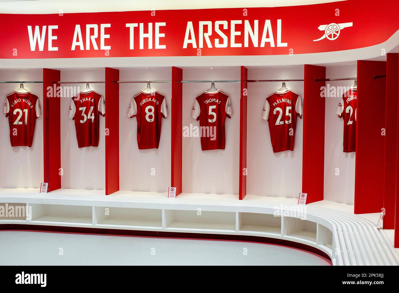 HIGHBURY, LONDRA, INGHILTERRA - Tour dello stadio Arsenal Emirates a Londra, Regno Unito Foto Stock