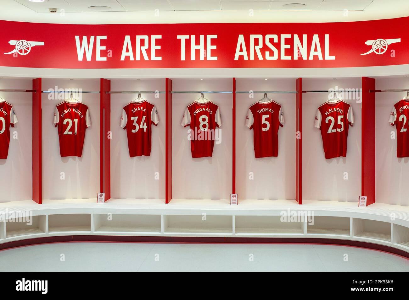 HIGHBURY, LONDRA, INGHILTERRA - Tour dello stadio Arsenal Emirates a Londra, Regno Unito Foto Stock
