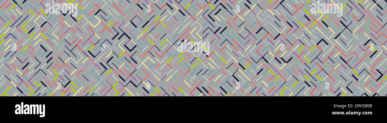Illustrazione del motivo generativo di sfondo delle linee ruotate a colori Illustrazione Vettoriale