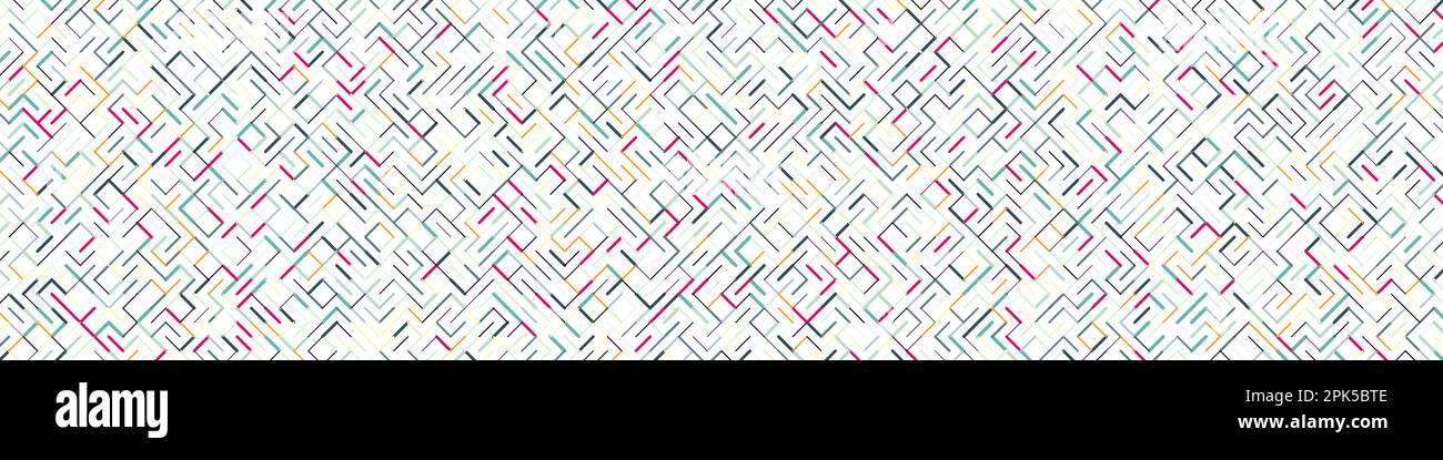 Illustrazione del motivo generativo di sfondo delle linee ruotate a colori Illustrazione Vettoriale
