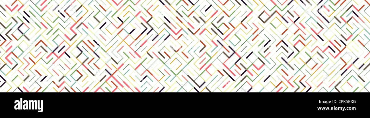 Illustrazione del motivo generativo di sfondo delle linee ruotate a colori Illustrazione Vettoriale