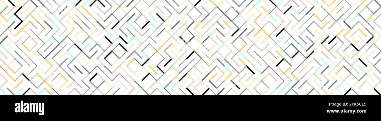 Illustrazione del motivo generativo di sfondo delle linee ruotate a colori Illustrazione Vettoriale