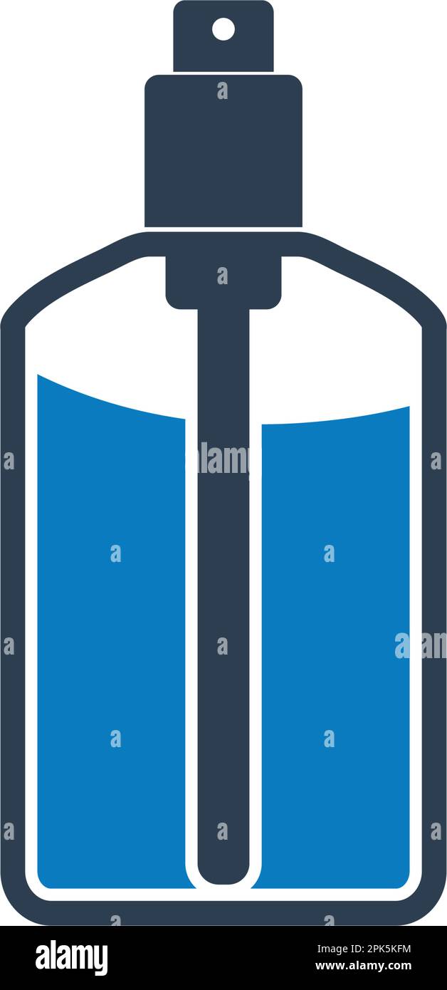 Icona spray cosmetico. Illustrazione del simbolo EPS vettoriale modificabile. Illustrazione Vettoriale